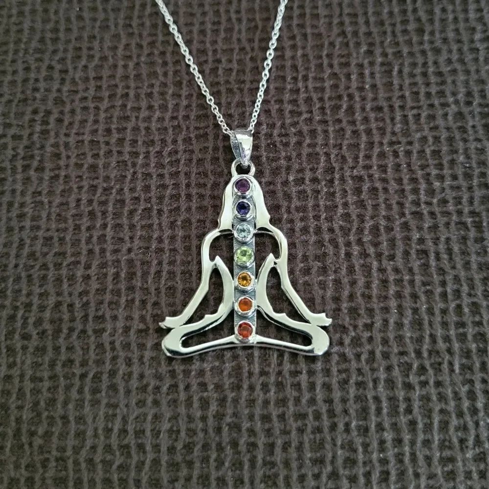 Shivam Meditating Woman🧘♀️ Pendant Necklace - NWT